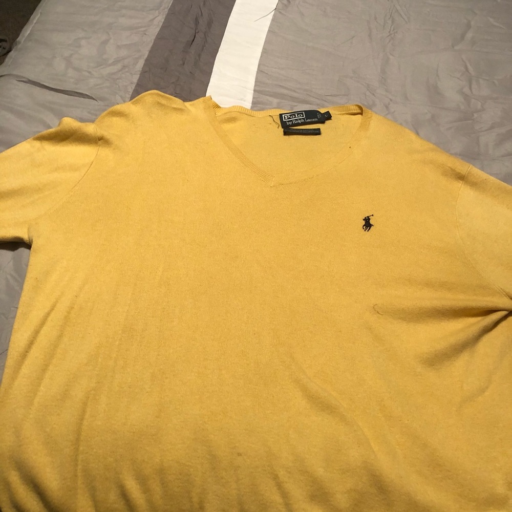 Men Polo vneck sweater